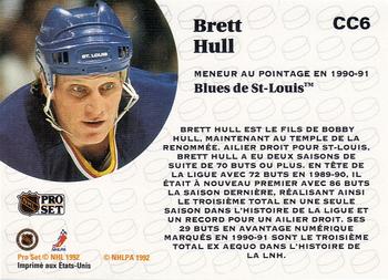 1991-92 Pro Set French - Collectibles #CC6 Brett Hull Back