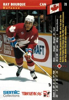 1996 Semic Collections Wien-96 #78 Ray Bourque Back