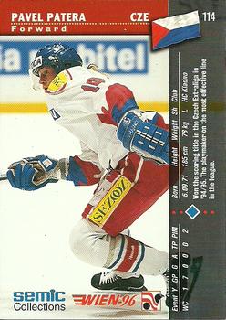 1996 Semic Collections Wien-96 #114 Pavel Patera Back