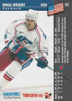1996 Semic Collections Wien-96 #172 Doug Weight Back
