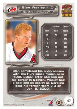 2000-01 Pacific Paramount - Gold #47 Glen Wesley Back