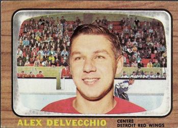 1966-67 Topps #102 Alex Delvecchio Front