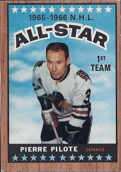 1966-67 Topps #123 Pierre Pilote Front
