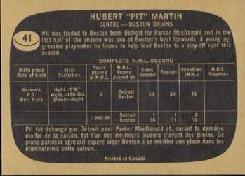 1966-67 Topps #41 Pit Martin Back