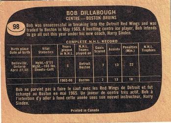 1966-67 Topps #98 Bob Dillabough Back