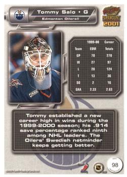 2000-01 Pacific Paramount - Copper #98 Tommy Salo Back