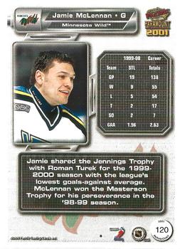 2000-01 Pacific Paramount - Holo-Gold #120 Jamie McLennan Back