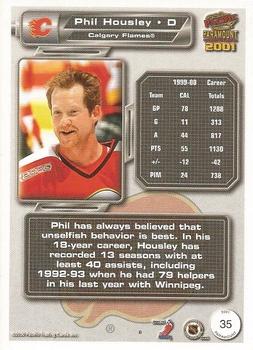 2000-01 Pacific Paramount - Holo-Silver #35 Phil Housley Back