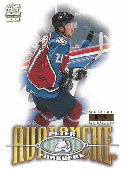 2000-01 Pacific Paramount - Holo-Silver #60 Peter Forsberg Front