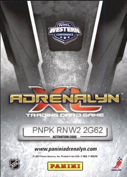 2010-11 Panini Adrenalyn XL #196 David Perron Back