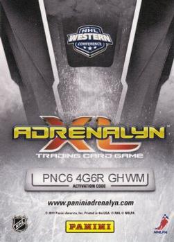 2010-11 Panini Adrenalyn XL #166 Derick Brassard Back
