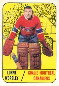 1967-68 Topps #1 Lorne Worsley Front