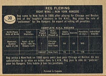 1967-68 Topps #30 Reg Fleming Back