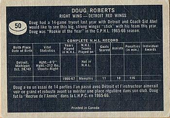 1967-68 Topps #50 Doug Roberts Back