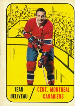 1967-68 Topps #74 Jean Beliveau Front