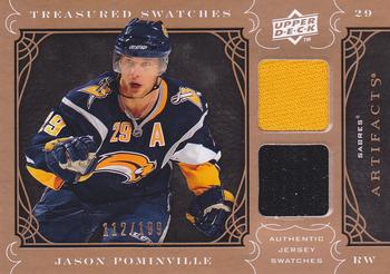 2009-10 Upper Deck Artifacts - Treasured Swatches #TS-JP Jason Pominville  Front