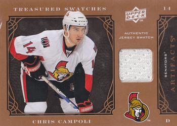 2009-10 Upper Deck Artifacts - Treasured Swatches Retail #TSR-CC Chris Campoli Front