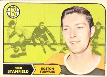 1968-69 O-Pee-Chee #10 Fred Stanfield Front