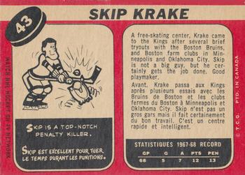 1968-69 O-Pee-Chee #43 Skip Krake Back