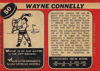 1968-69 O-Pee-Chee #50 Wayne Connelly Back