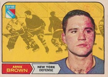 1968-69 O-Pee-Chee #68 Arnie Brown Front