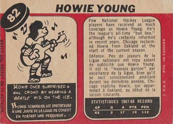 1968-69 O-Pee-Chee #82 Howie Young Back