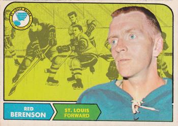 1968-69 O-Pee-Chee #114 Red Berenson Front