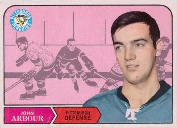 1968-69 O-Pee-Chee #189 John Arbour Front