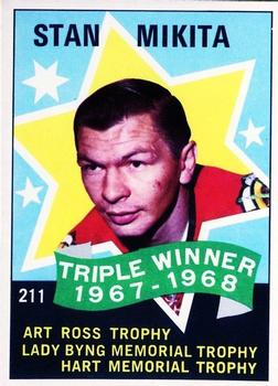 1968-69 O-Pee-Chee #211 Stan Mikita Front