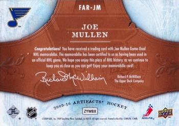 2009-10 Upper Deck Artifacts - Frozen Artifacts Retail #FAR-JM Joe Mullen Back