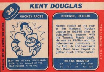 1968-69 Topps #26 Kent Douglas Back