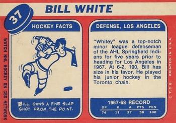 1968-69 Topps #37 Bill White Back