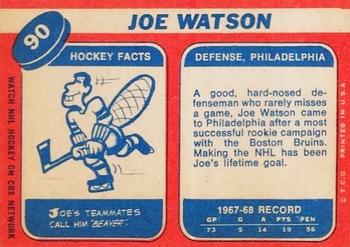 1968-69 Topps #90 Joe Watson Back