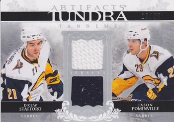 2009-10 Upper Deck Artifacts - Tundra Tandems Silver #TT-PS Drew Stafford / Jason Pominville  Front
