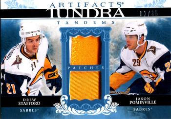 2009-10 Upper Deck Artifacts - Tundra Tandems Patches #TT-PS Drew Stafford / Jason Pominville  Front
