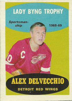 1969-70 O-Pee-Chee #206 Alex Delvecchio (Lady Byng Trophy) Front