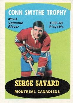 1969-70 O-Pee-Chee #210 Serge Savard (Conn Smythe Trophy) Front