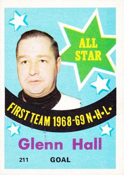 1969-70 O-Pee-Chee #211 Glenn Hall Front