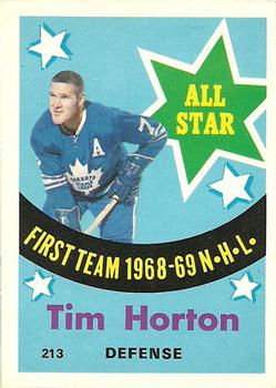 1969-70 O-Pee-Chee #213 Tim Horton Front