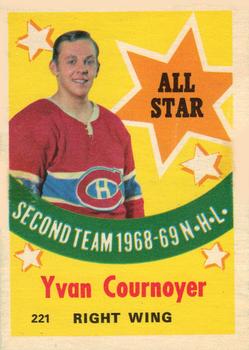 1969-70 O-Pee-Chee #221 Yvan Cournoyer Front