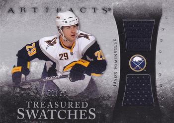2010-11 Upper Deck Artifacts - Treasured Swatches Silver #TS-JP Jason Pominville  Front