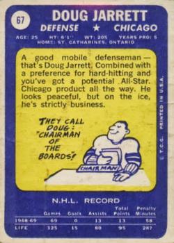 1969-70 Topps #67 Doug Jarrett Back