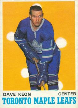 1970-71 O-Pee-Chee #219 Dave Keon Front