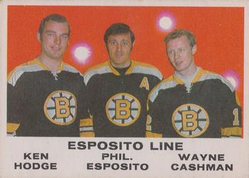 1970-71 O-Pee-Chee #233 Esposito Line (Ken Hodge / Phil Esposito / Wayne Cashman) Front
