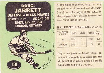 1965 Vintage Photo Chicago Black Hawks Hockey Player Doug Jarrett uniform  posing