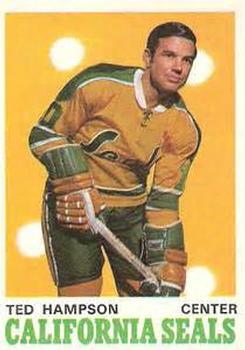 1970-71 O-Pee-Chee #190 Ted Hampson Front