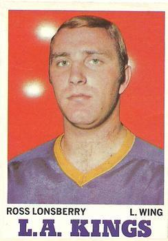 1970-71 O-Pee-Chee #37 Ross Lonsberry Front