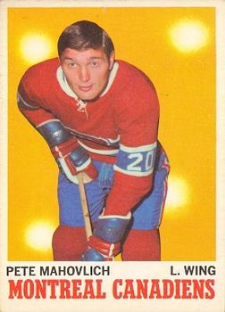 1970-71 O-Pee-Chee #58 Pete Mahovlich Front