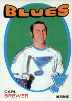 1971-72 O-Pee-Chee #222 Carl Brewer Front