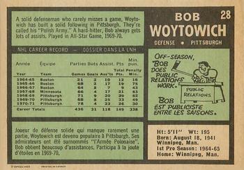 1971-72 O-Pee-Chee #28 Bob Woytowich Back